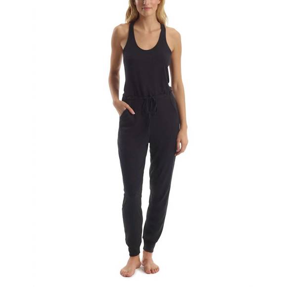 NEW COMMANDO luxury rib racerback jumpsuit in black - Picture 1 of 2